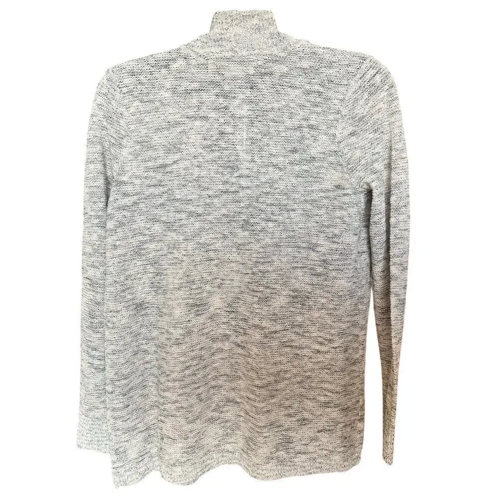 NWT LOFT Shimmer Stretch Open Cardigan, Small, Gray, Style 585953, Holiday - Picture 3 of 9